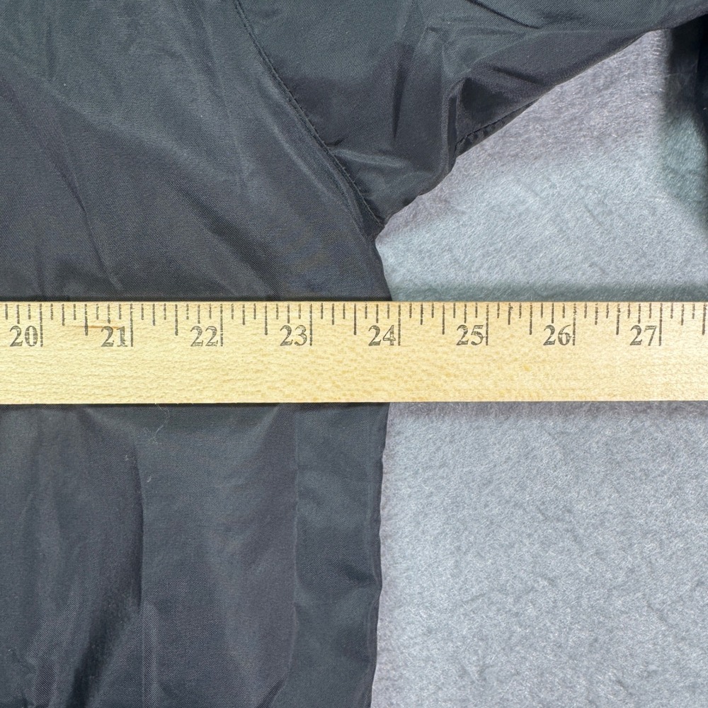 Eddie Bauer Mens Medium Waterproof Nylon Hooded Windbreaker Jacket‎ Green Black - Picture 11 of 13